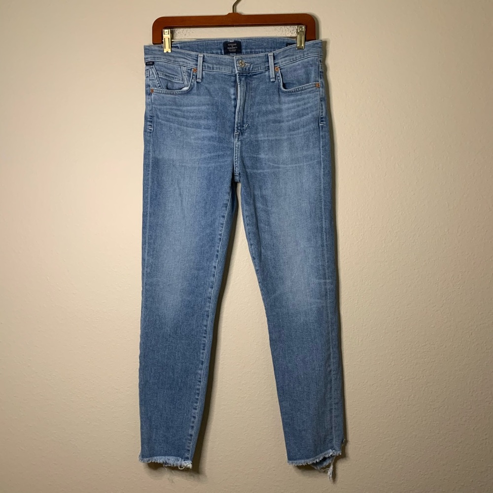Citizens of Humanity Rocket High Rise Skinny Jean Raw Destroyed Hem 29